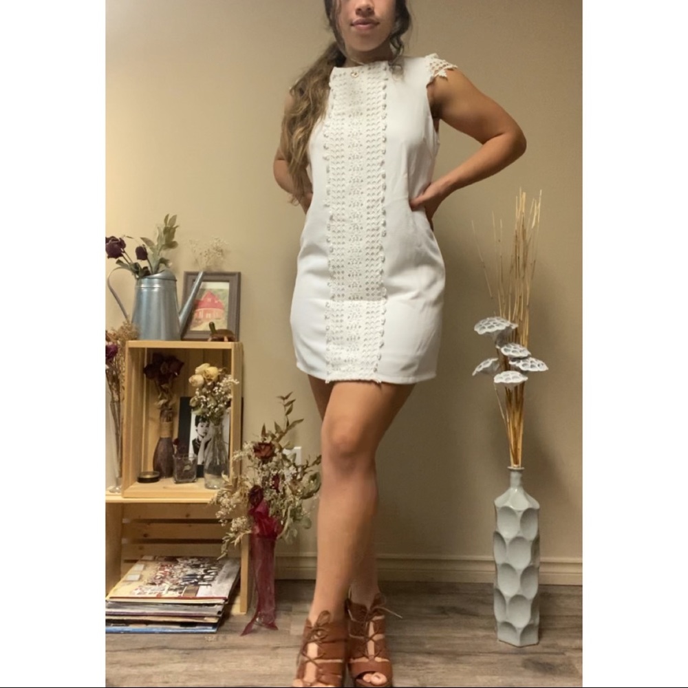 White Shift Dress